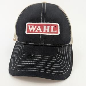 Vintage WAHL Mesh Back Baseball Hat w Adjustable Velcro Strap OSFA